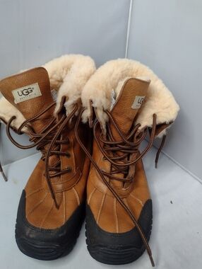 UGG Adirondack II 5469 Vibram Waterproof Snow Boots Women's Size 10 Brown A7